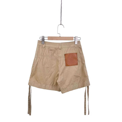 Loewe Brown Cotton Logo Shorts 34