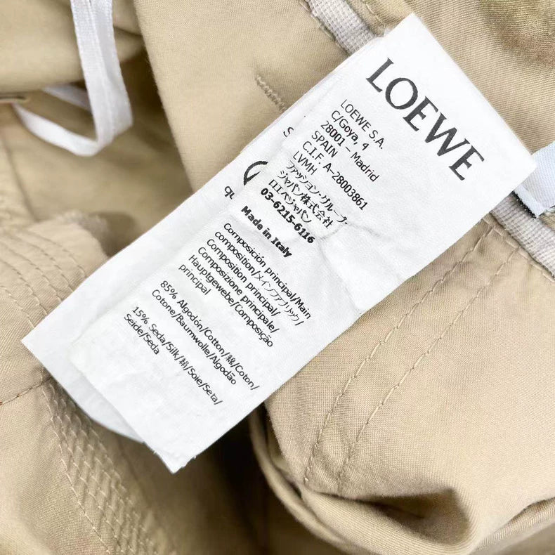 Loewe Brown Cotton Logo Shorts 34