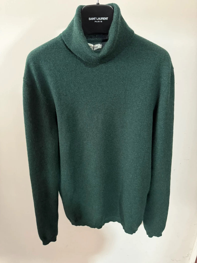 Green Cashmere Sweater by Saint Laurent