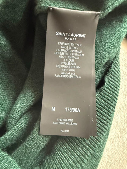 Green Cashmere Sweater by Saint Laurent