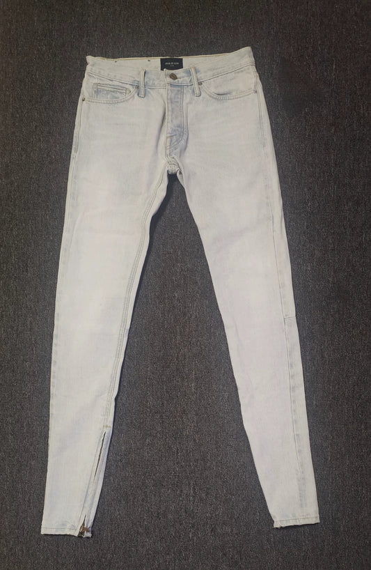 Fear of God Light Blue Denim Jeans-yf
