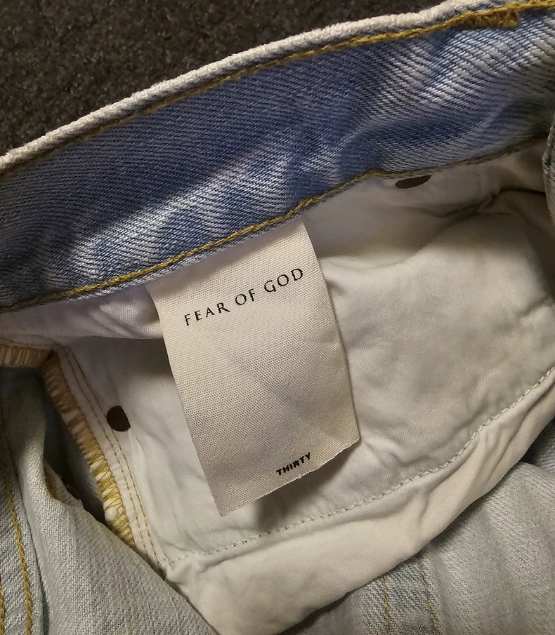 Fear of God Light Blue Denim Jeans-yf