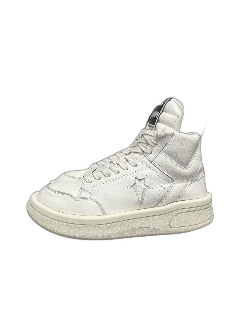 Rick Owens Converse White Thick Sole Sneakers-yf