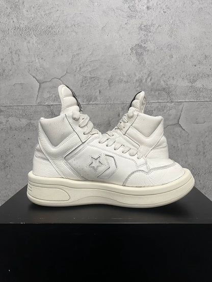 Rick Owens Converse White Thick Sole Sneakers-yf