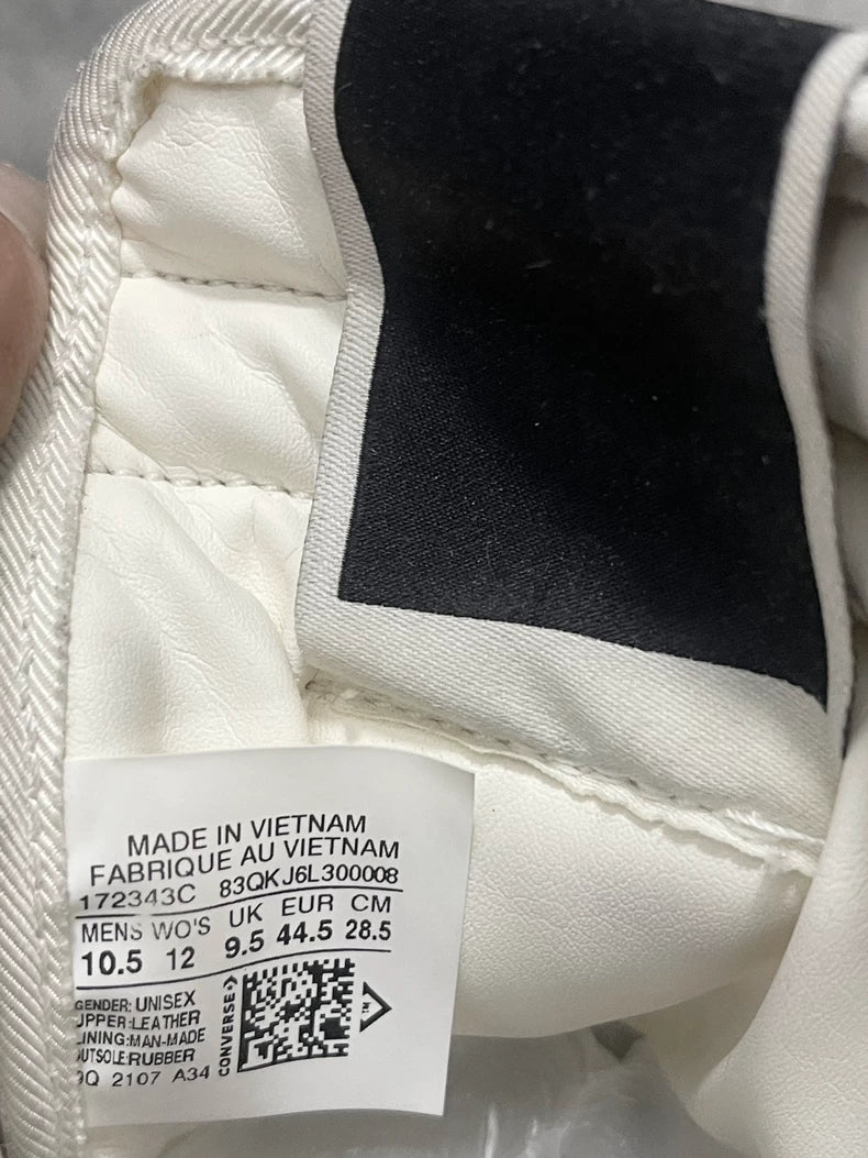 Rick Owens Converse White Thick Sole Sneakers-yf