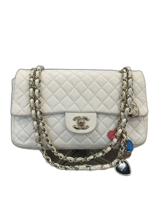 Limited Edition Chanel White Shoulder Bag