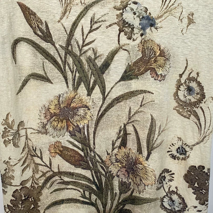 Dior Brown Floral Short Sleeve T-Shirt