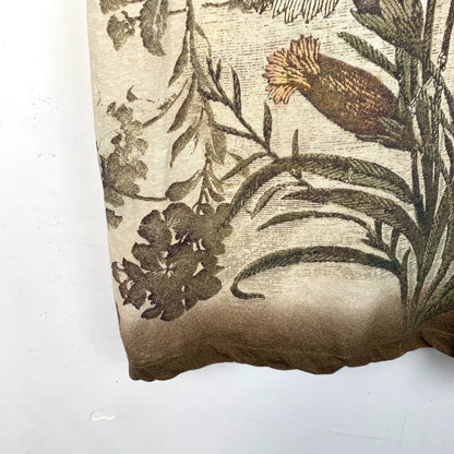 Dior Brown Floral Short Sleeve T-Shirt