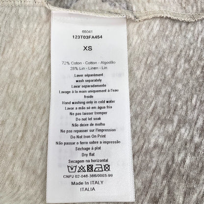 Dior Brown Floral Short Sleeve T-Shirt