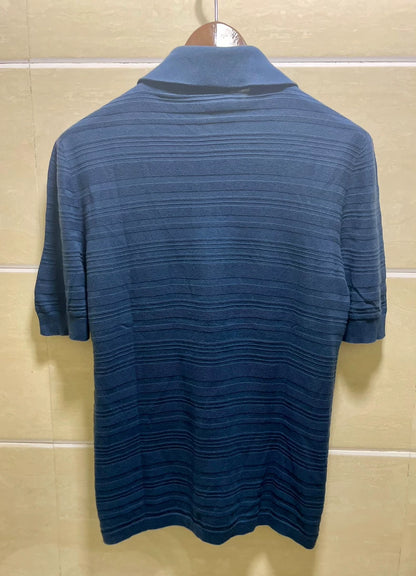 Hermes Half-Zip Knit Short Sleeve Shirt