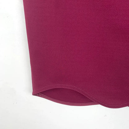 Givenchy Burgundy High-Slit Skirt XXS