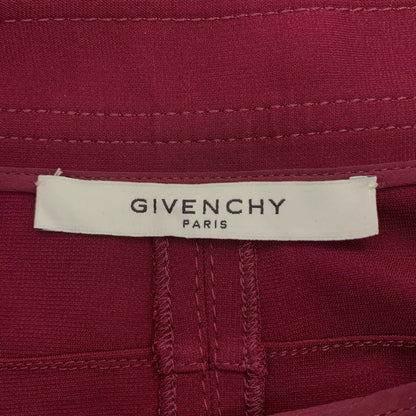 Givenchy Burgundy High-Slit Skirt XXS