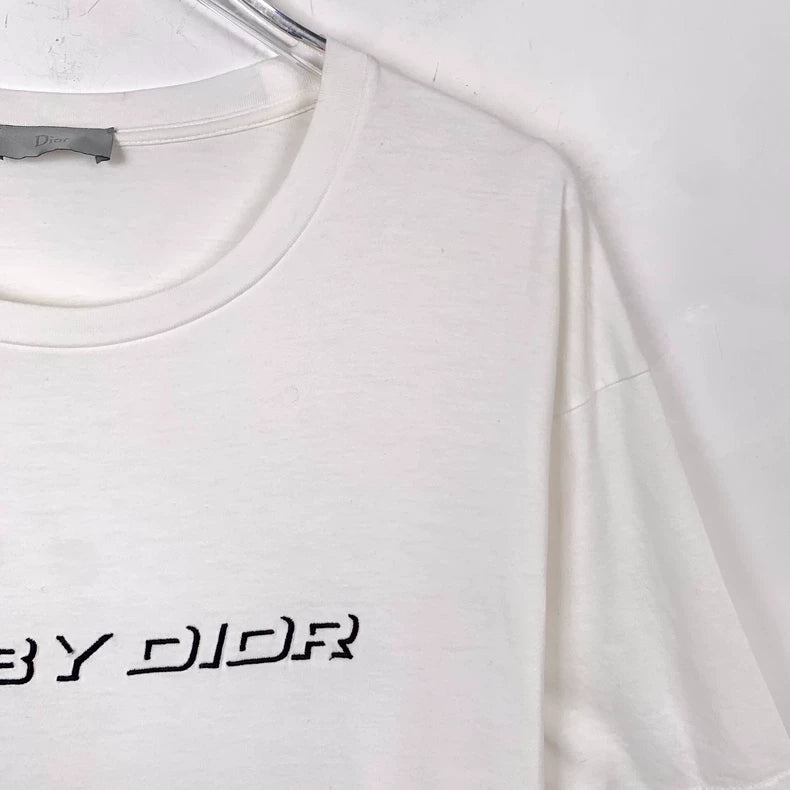 Dior Logo Embroidered Cotton T-Shirt