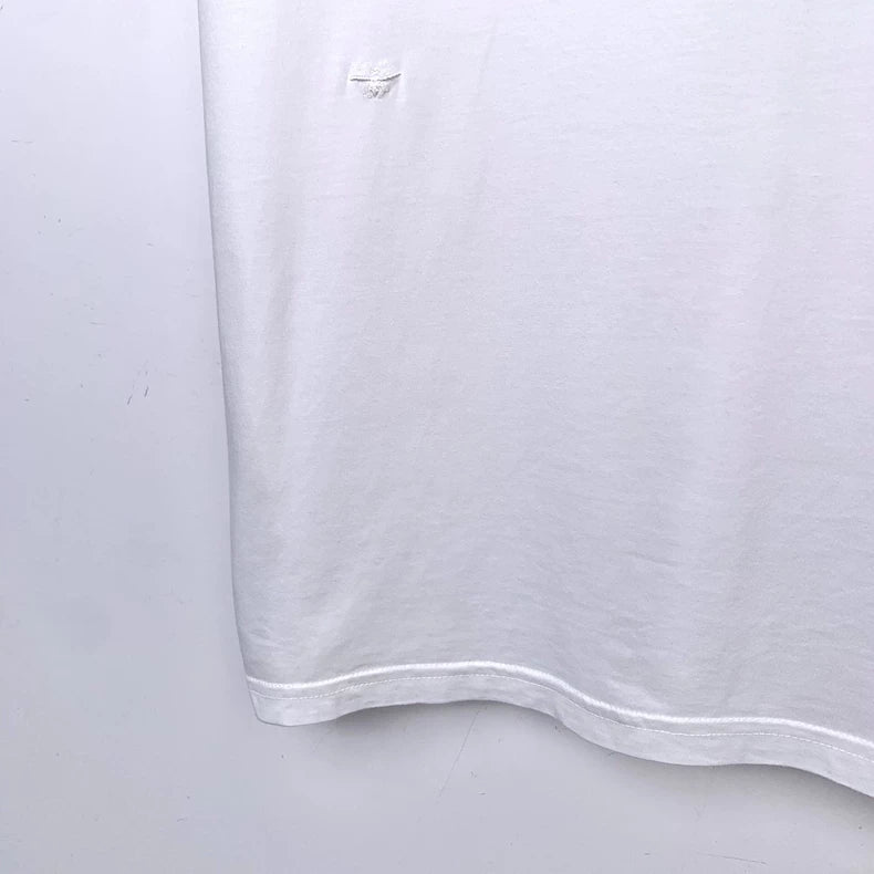 Dior Logo Embroidered Cotton T-Shirt