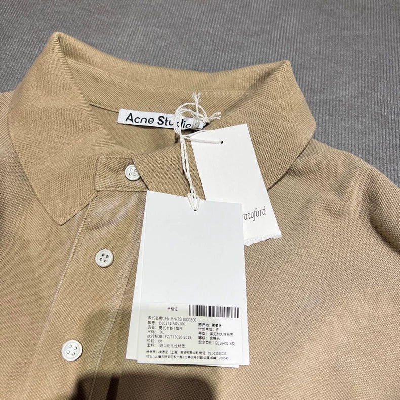 Acne Studios Khaki Short Sleeve Polo