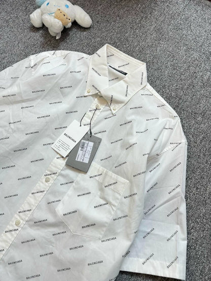 Balenciaga Logo Short Sleeve Shirt