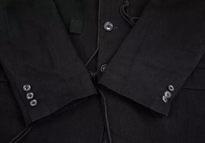 Yohji Yamamoto Cotton Linen Outerwear Coat