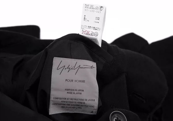 Yohji Yamamoto Cotton Linen Outerwear Coat