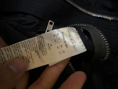 Rick Owens Black Bomber Jacket with Pockets-yf