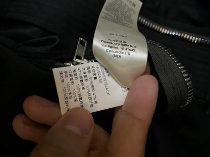 Rick Owens Black Bomber Jacket with Pockets-yf