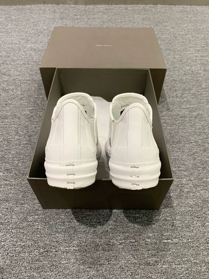 Rick Owens White Low-Top Sneakers-yf
