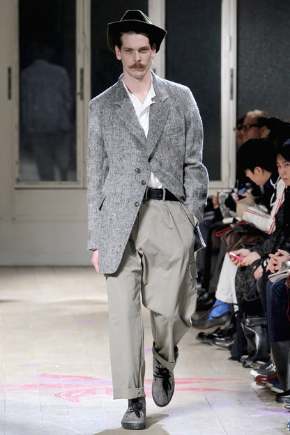 Yohji Yamamoto Herringbone Pattern Suit Jacket