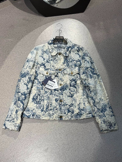 Louis Vuitton Floral Denim Jacket-yf