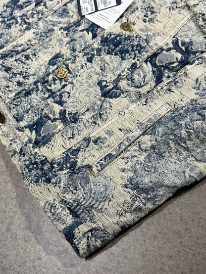 Louis Vuitton Floral Denim Jacket-yf