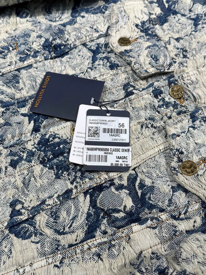 Louis Vuitton Floral Denim Jacket-yf