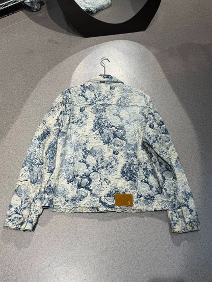 Louis Vuitton Floral Denim Jacket-yf