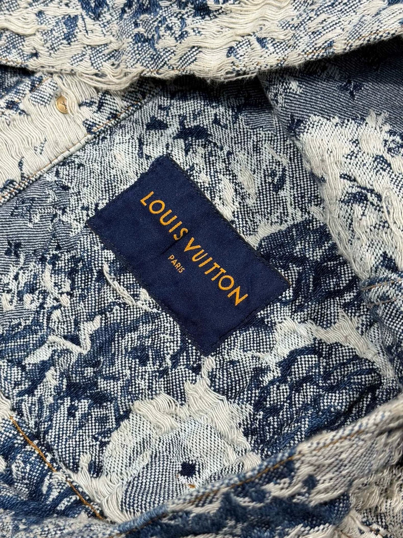 Louis Vuitton Floral Denim Jacket-yf
