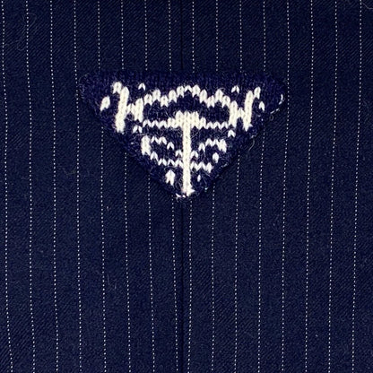 Prada Navy Striped Wool Blazer