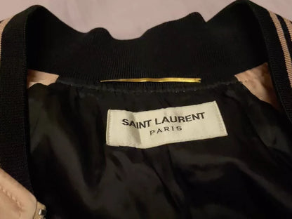 Saint Laurent Silk Black Pink Jacket