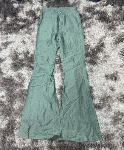 Rick Owens 23SS Green Bootcut Pants