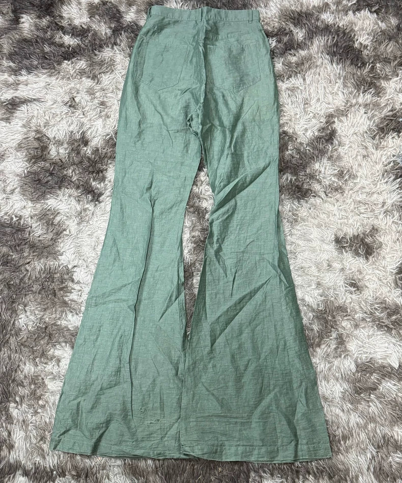Rick Owens 23SS Green Bootcut Pants