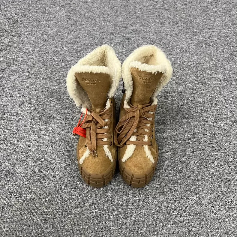 Prada Thick Bottom Snow Boots for Men