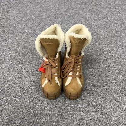 Prada Thick Bottom Snow Boots for Men