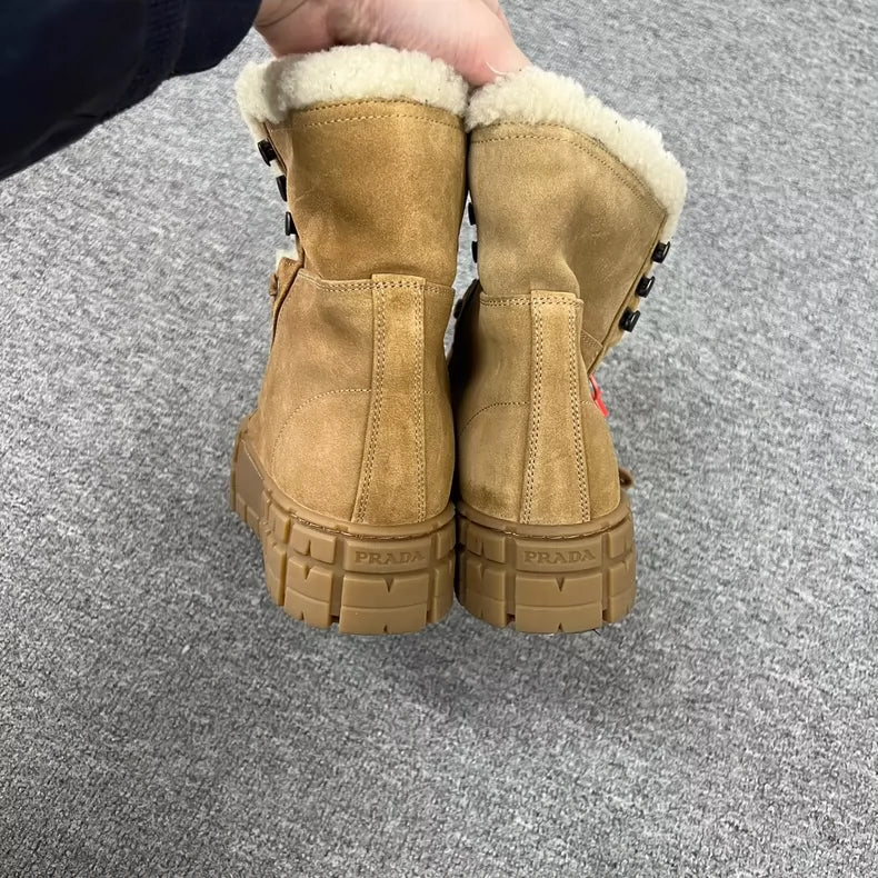 Prada Thick Bottom Snow Boots for Men