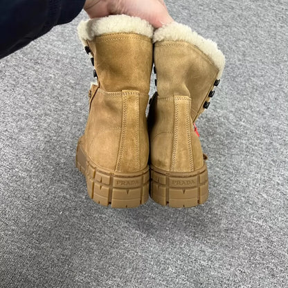 Prada Thick Bottom Snow Boots for Men