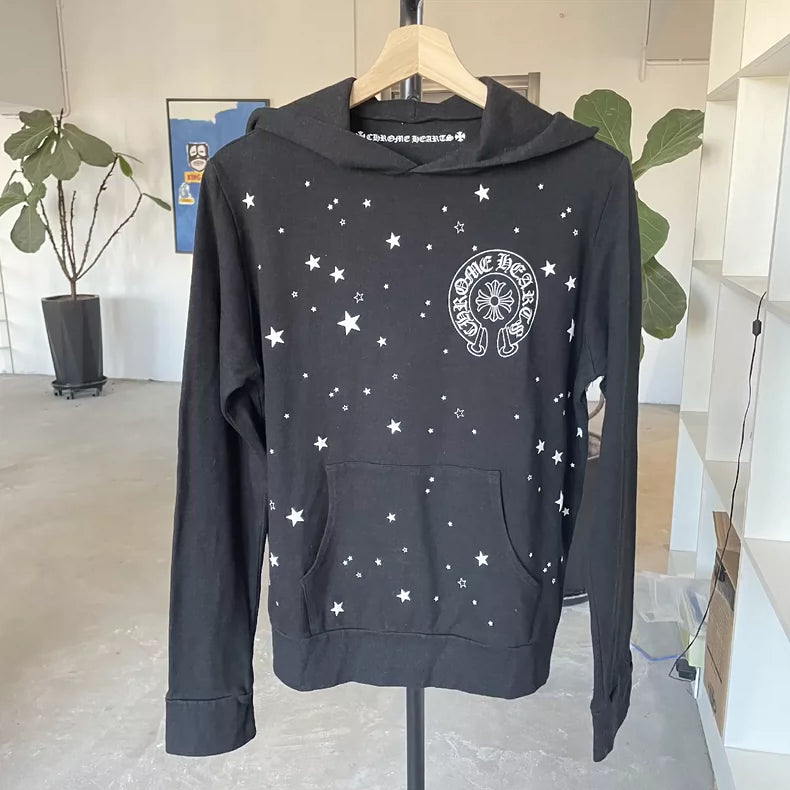 Chrome Hearts Star Print Black Hoodie