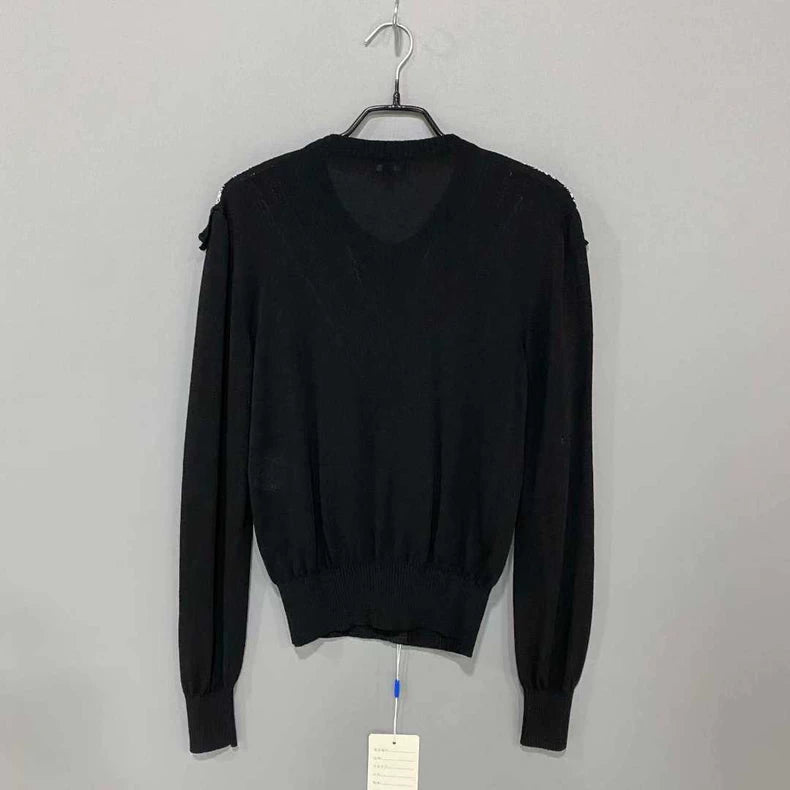 Chanel Black Cardigan with Chain Detail