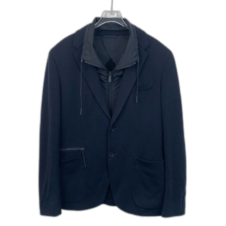 Ermenegildo Zegna Blue Wool Blazer Jacket