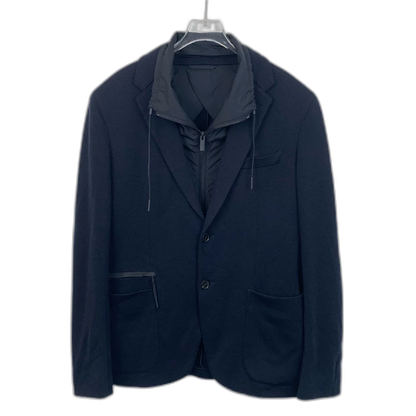 Ermenegildo Zegna Blue Wool Blazer Jacket