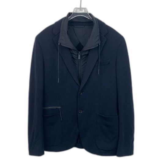 Ermenegildo Zegna Blue Wool Blazer Jacket