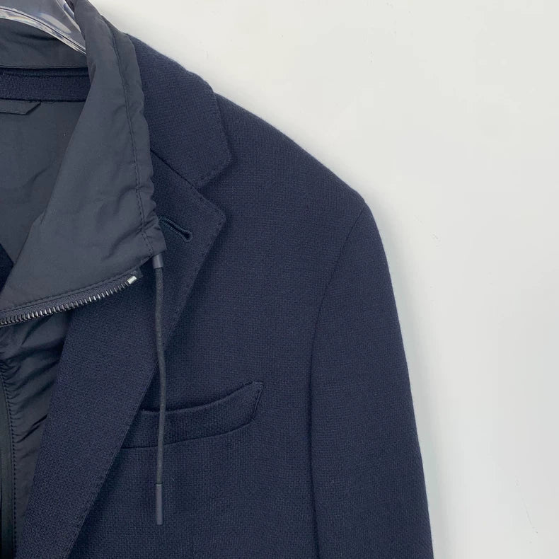 Ermenegildo Zegna Blue Wool Blazer Jacket