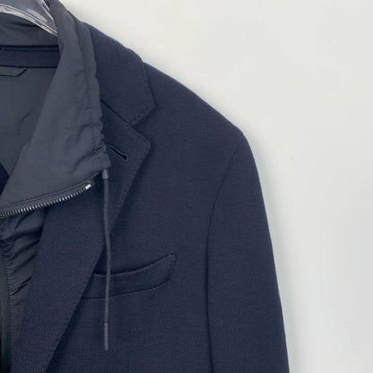 Ermenegildo Zegna Blue Wool Blazer Jacket