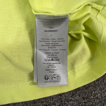 Dior Embroidered Logo Short Sleeve T-Shirt