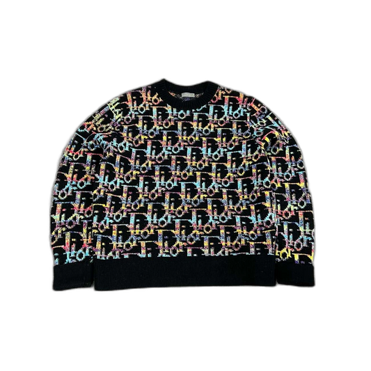 Dior Monogram Print Knit Sweater