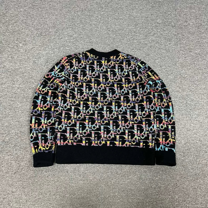 Dior Monogram Print Knit Sweater
