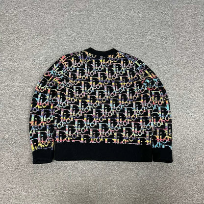 Dior Monogram Print Knit Sweater